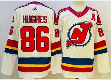 Men's New Jersey Devils #86 Jack Hughes White 2022 Reverse Retro Authentic Jersey,We sell and wholesale Men's New Jersey Devils #86 Jack Hughes White 2022 Reverse Retro Authentic Jersey on line form chian!